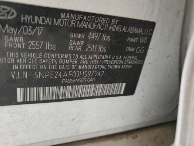2018 HYUNDAI SONATA SE 5NPE24AF0JH597942
