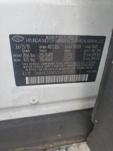 2020 HYUNDAI SANTA FE S 5NMS23AD2LH150380