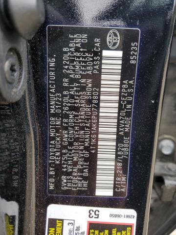 2023 TOYOTA CAMRY XSE 4T1K61AK6PU778802