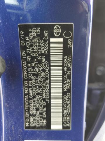 2020 TOYOTA COROLLA SE JTDS4RCE8LJ004269