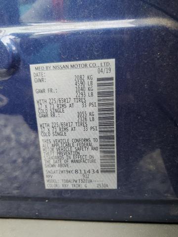 2019 NISSAN ROGUE S 5N1AT2MT9KC811434