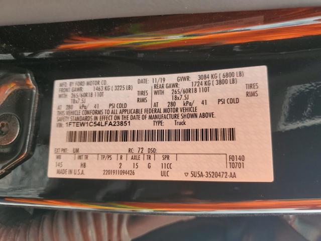2020 FORD F150 SUPER - 1FTEW1C54LFA23851