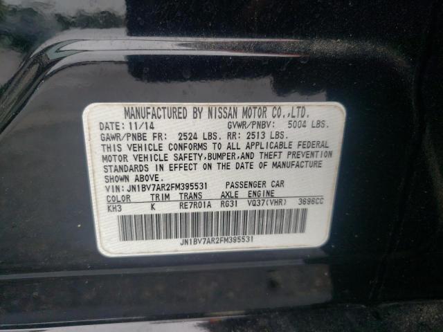 2015 INFINITI Q50 BASE JN1BV7AR2FM395531
