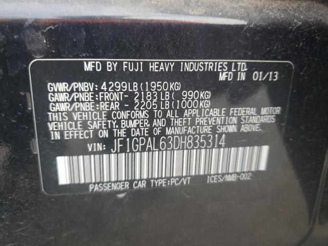 2013 SUBARU IMPREZA SP - JF1GPAL63DH835314