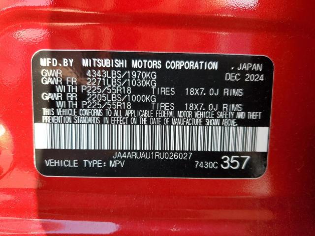 2024 MITSUBISHI OUTLANDER JA4ARUAU1RU026027
