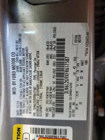 2015 LINCOLN MKZ - 3LN6L2G9XFR617587