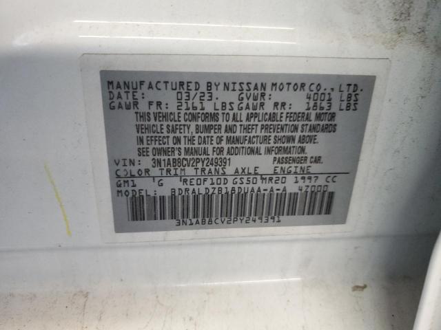 2023 NISSAN SENTRA SV 3N1AB8CV2PY249391