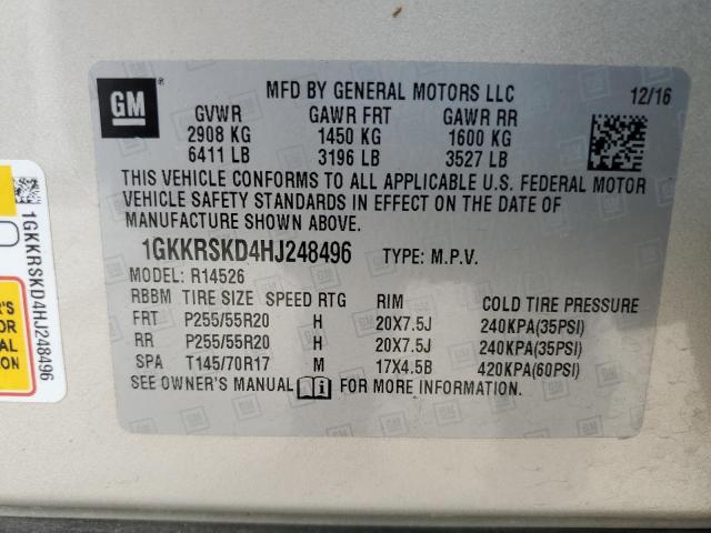 2017 GMC ACADIA LIM 1GKKRSKD4HJ248496