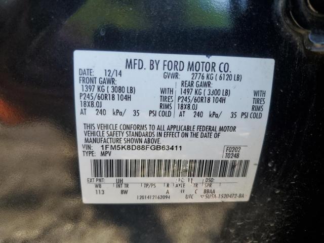 2015 FORD EXPLORER XLT 1FM5K8D88FGB63411