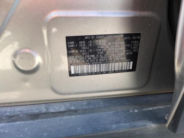 2018 SUBARU OUTBACK 2. - 4S4BSANC1J3334710