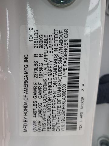 2020 ACURA TLX TECHNOLOGY 19UUB1F68LA006500