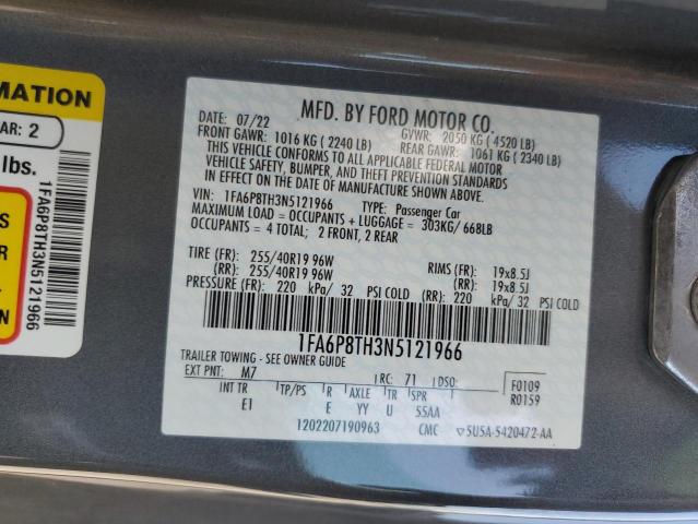 2022 FORD MUSTANG - 1FA6P8TH3N5121966