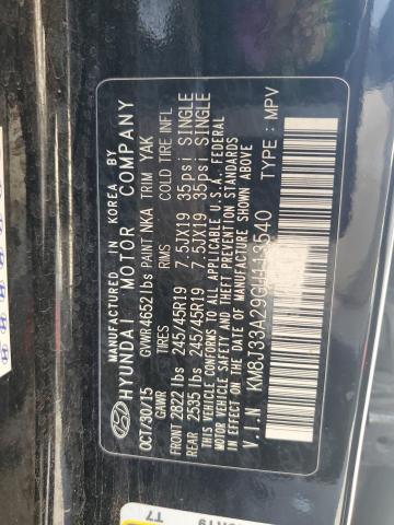 2016 HYUNDAI TUCSON LIMITED KM8J33A29GU113540