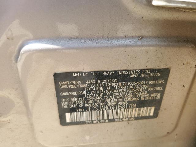 2015 SUBARU FORESTER 2 JF2SJAHC6FH581784
