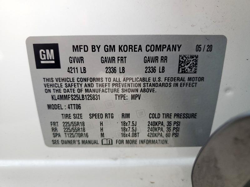 2020 BUICK ENCORE GX KL4MMFS25LB125831