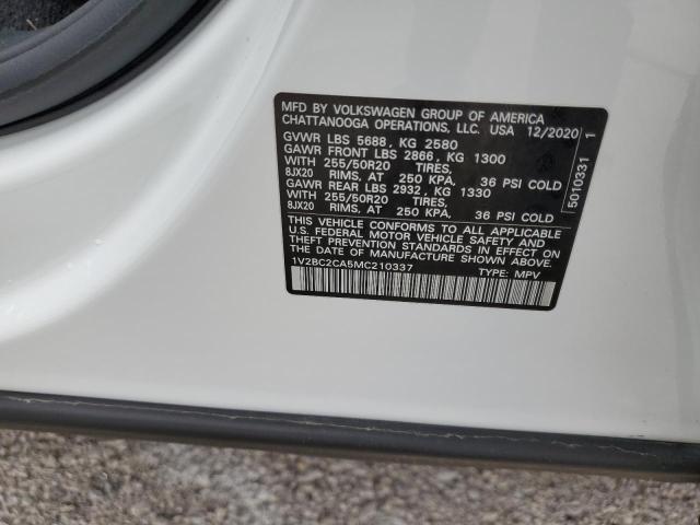 2021 VOLKSWAGEN ATLAS CROS 1V2BC2CA5MC210337