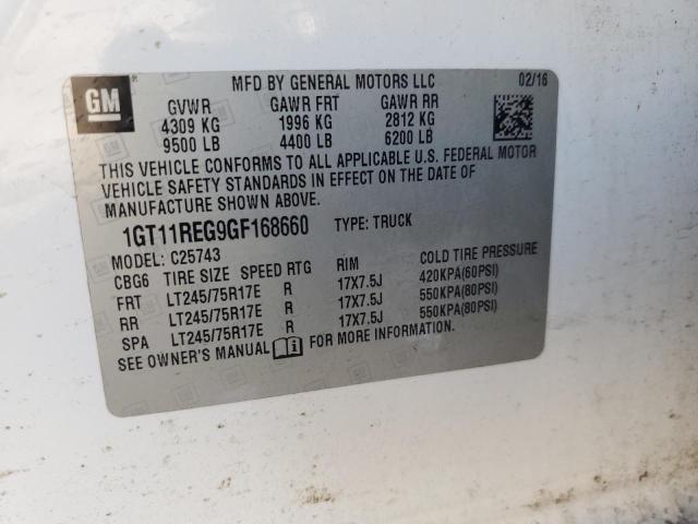 2016 GMC SIERRA C25 1GT11REG9GF168660