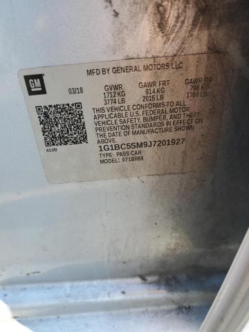 2018 CHEVROLET CRUZE LS 1G1BC5SM9J7201927