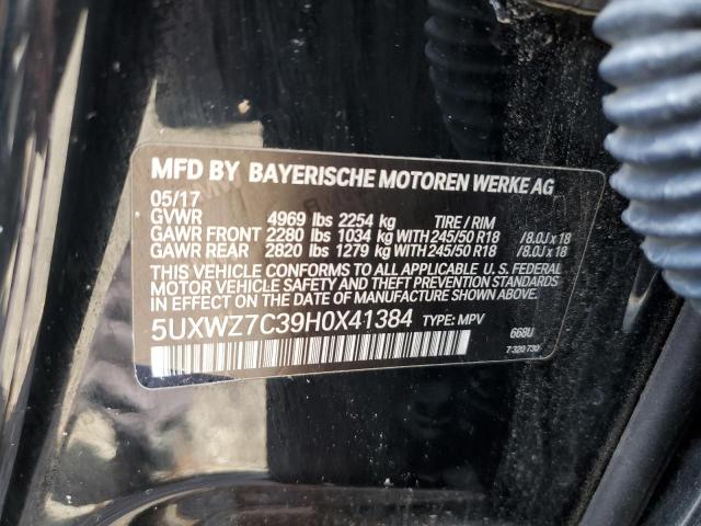2017 BMW X3 SDRIVE2 5UXWZ7C39H0X41384