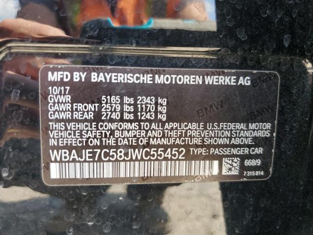 2018 BMW 540 XI WBAJE7C58JWC55452