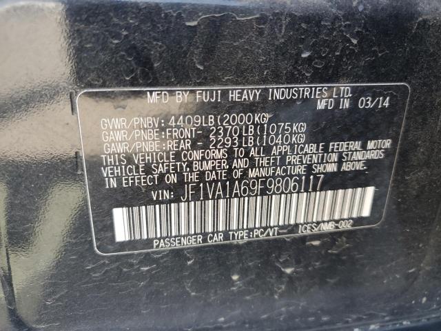 2015 SUBARU WRX JF1VA1A69F9806117