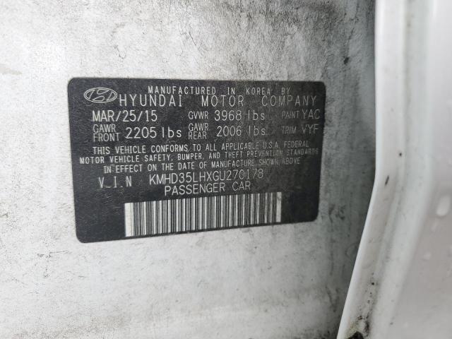 2016 HYUNDAI ELANTRA GT KMHD35LHXGU270178
