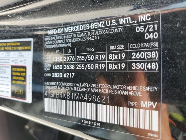 2021 MERCEDES-BENZ GLE 350 4M 4JGFB4KB1MA498621