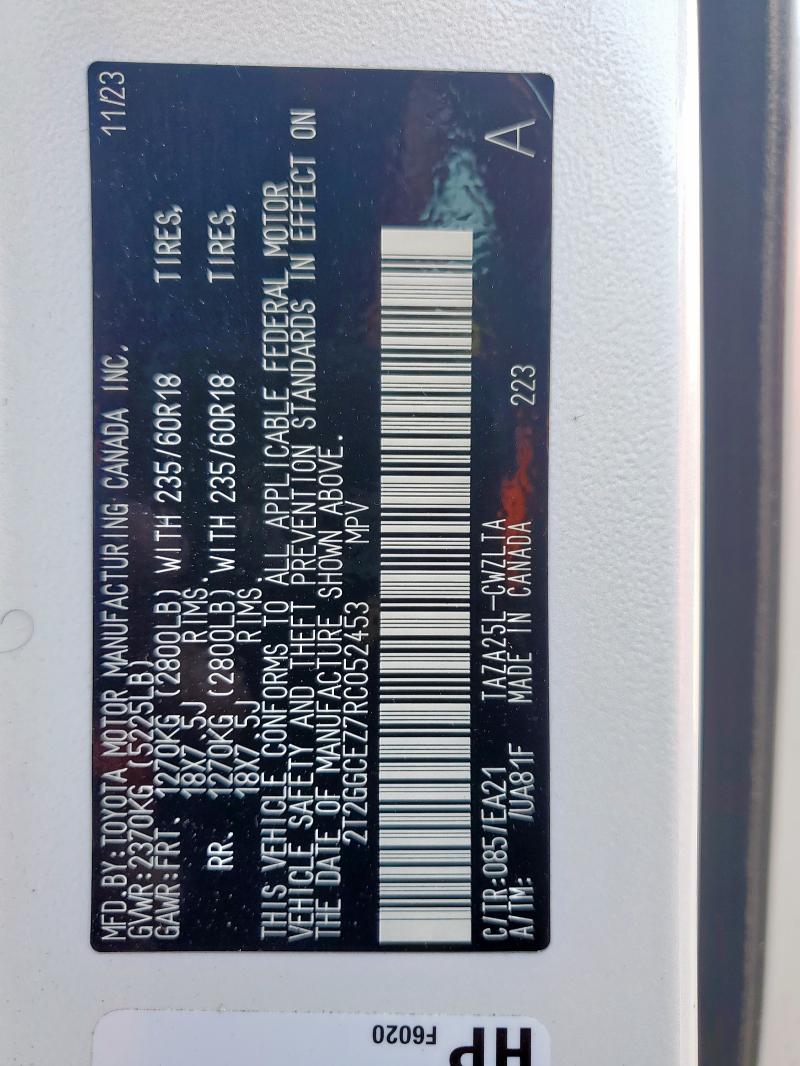 2024 LEXUS NX 350 PRE 2T2GGCEZ7RC052453