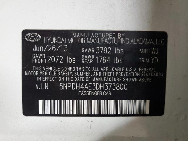 2013 HYUNDAI ELANTRA GLS - 5NPDH4AE3DH373800
