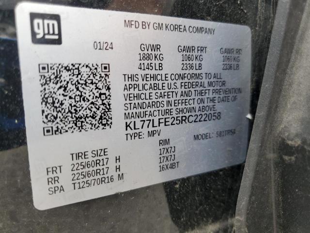 2024 CHEVROLET TRAX LS - KL77LFE25RC222058