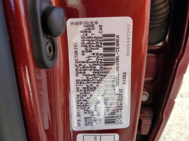 2003 TOYOTA CAMRY LE #3310414960