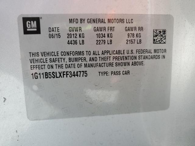 2015 CHEVROLET MALIBU LS - 1G11B5SLXFF344775