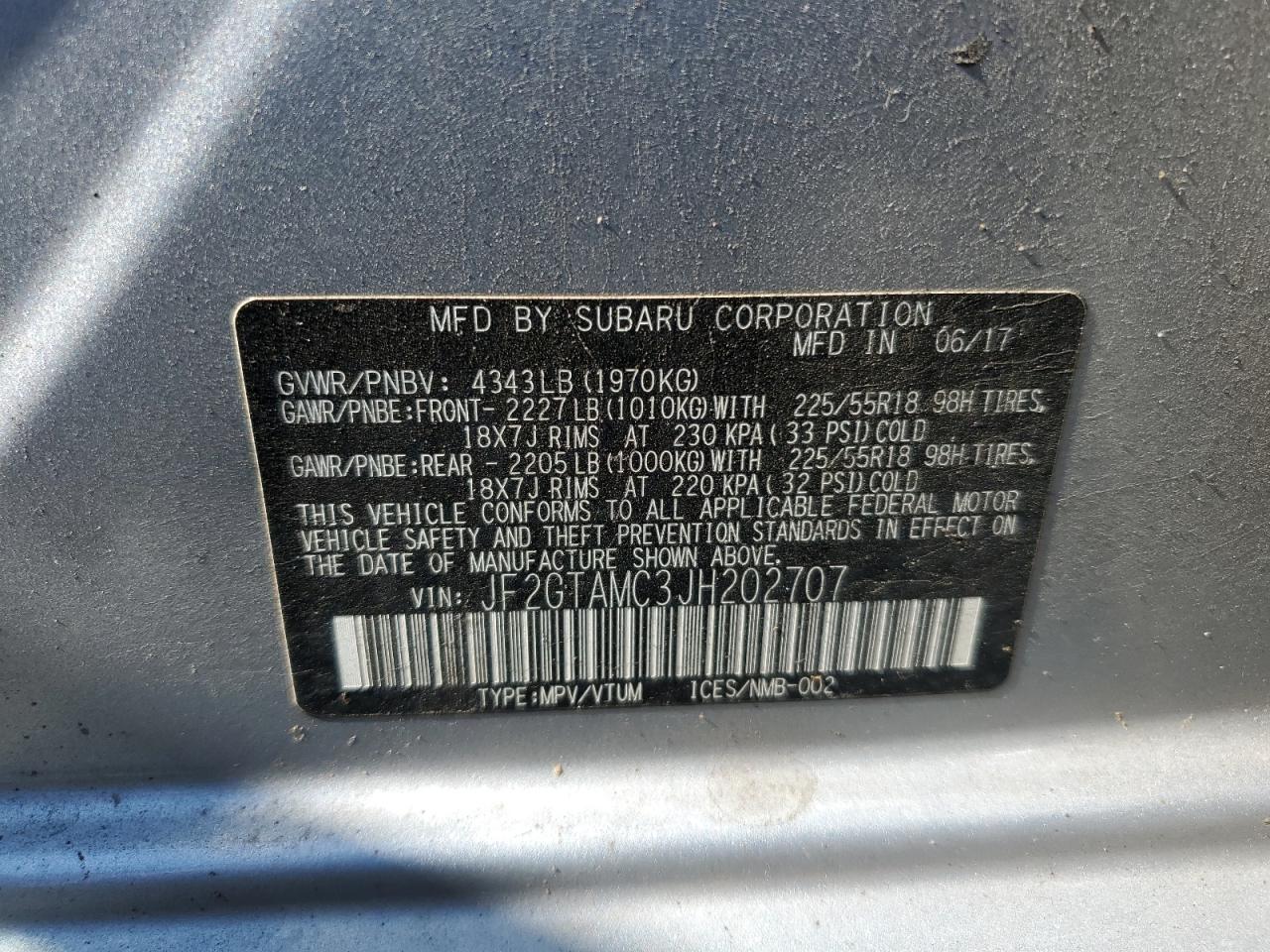 SUBARU CROSSTREK LIMITED