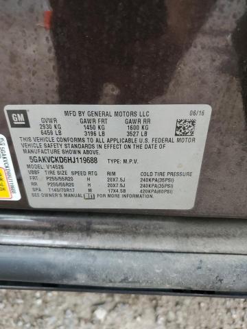 2017 BUICK ENCLAVE 5GAKVCKD6HJ119688
