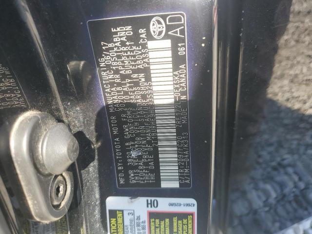 2017 TOYOTA COROLLA L - 2T1BURHE9HC935925