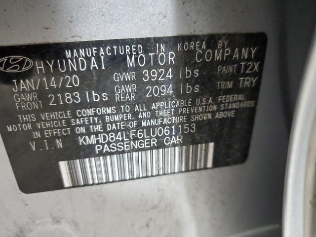 2020 HYUNDAI ELANTRA SE KMHD84LF6LU061153