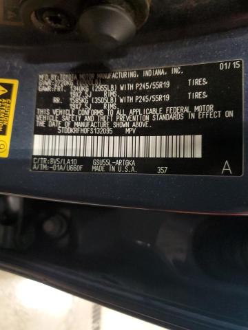 2015 TOYOTA HIGHLANDER #3287405362