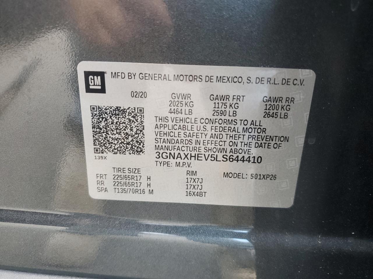 CHEVROLET EQUINOX LS