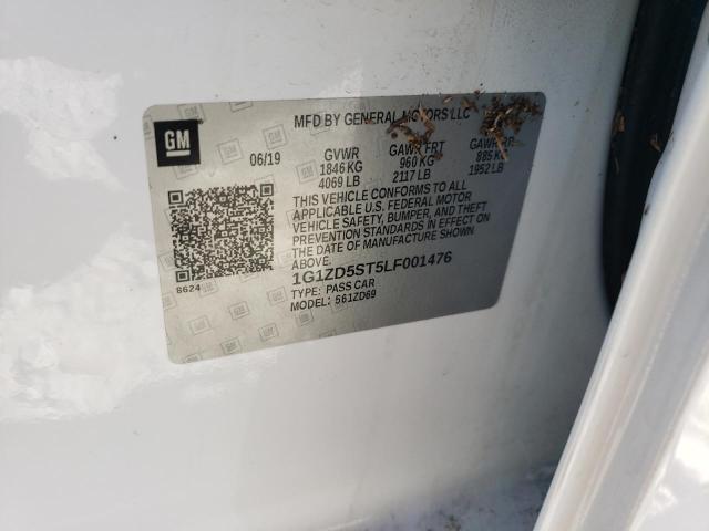 2020 CHEVROLET MALIBU LT 1G1ZD5ST5LF001476