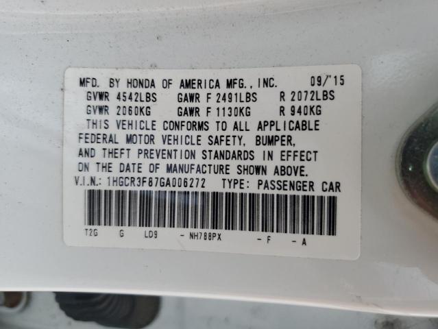 2016 HONDA ACCORD EXL 1HGCR3F87GA006272