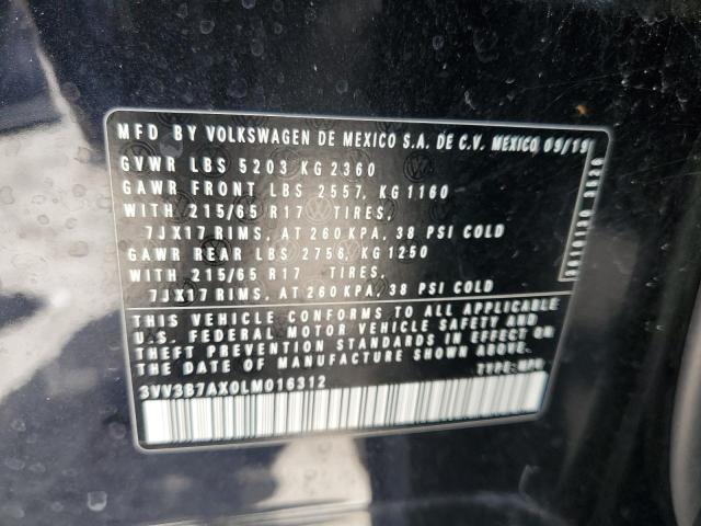 2020 VOLKSWAGEN TIGUAN SE 3VV3B7AX0LM016312