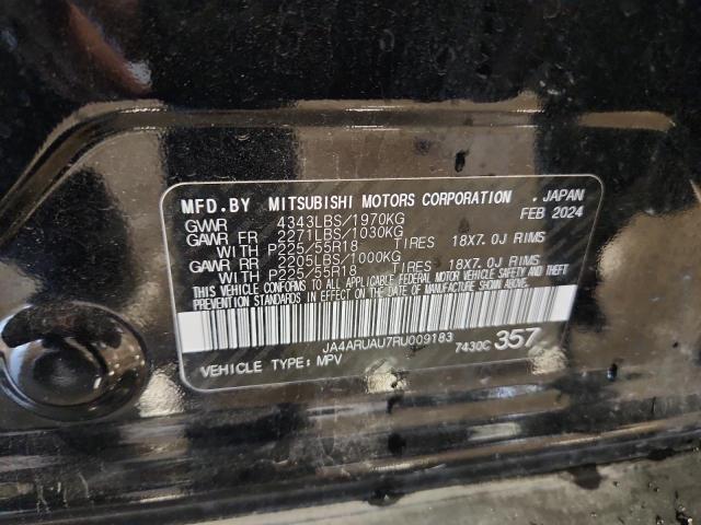2024 MITSUBISHI OUTLANDER JA4ARUAU7RU009183