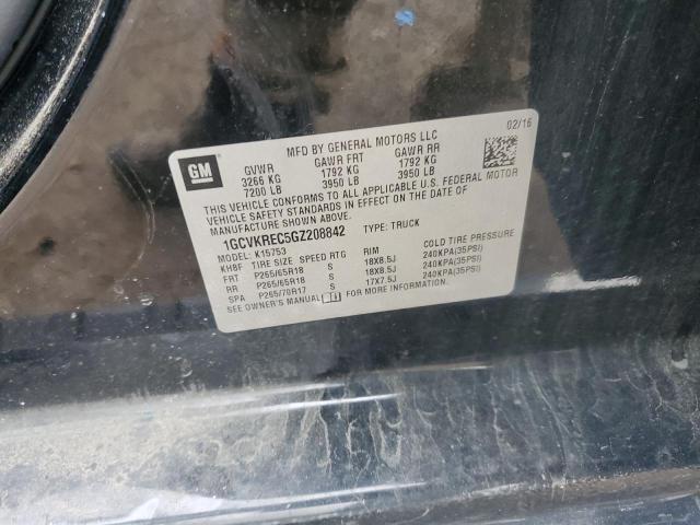 2016 CHEVROLET SILVERADO 1GCVKREC5GZ208842