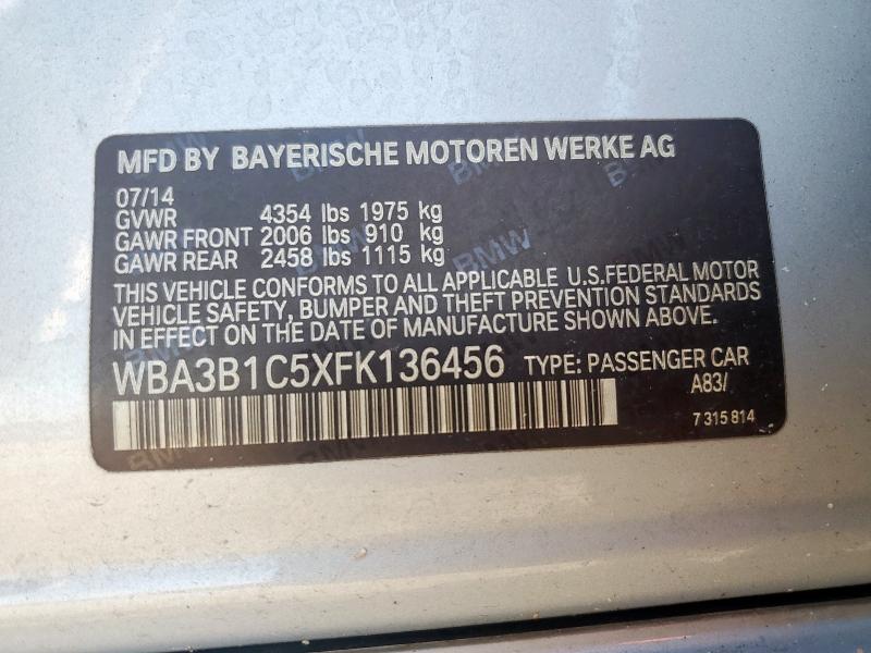 2015 BMW 320 I WBA3B1C5XFK136456