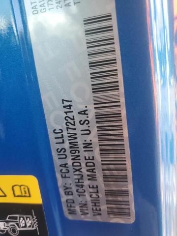 2021 JEEP WRANGLER U - 1C4HJXDN9MW722147