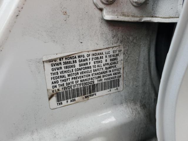2015 ACURA ILX 20 TEC 19VDE1F77FE002429