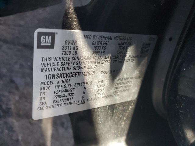 2015 CHEVROLET TAHOE K1500 LTZ 1GNSKCKC6FR142828