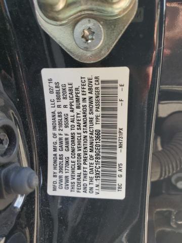 2016 HONDA CIVIC EX 19XFC1F89GE013660