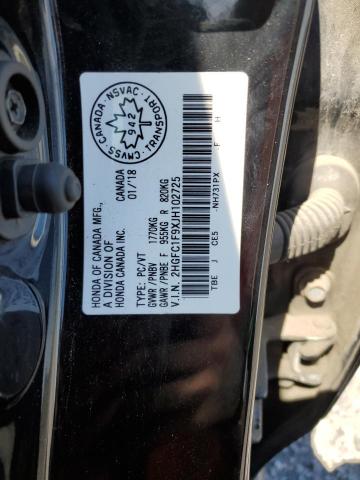 2018 HONDA CIVIC TOUR 2HGFC1F9XJH102725