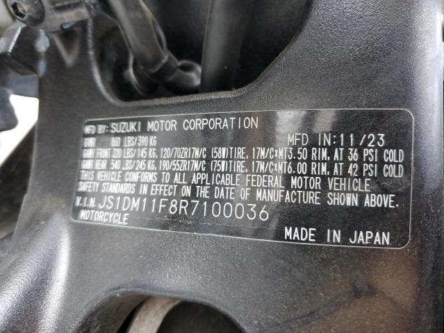 2024 SUZUKI GSX-R1000 JS1DM11F8R7100036